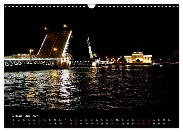 Produktbild: St. Petersburg (Wandkalender 2026 DIN A3 quer), CALVENDO Monatskalender