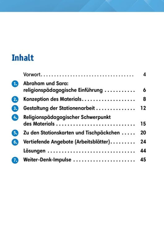 Produktbild: Arbeitsmaterial Grundschule. Stationenlernen Religion: Abraham und Sara
