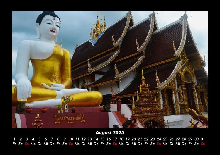 Produktbild: Tempel 2025 Fotokalender DIN A3