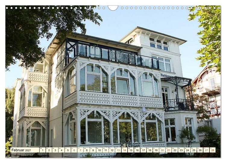 Produktbild: Historische B&auml;derarchitektur R&uuml;gen (Wandkalender 2027 DIN A3 quer), CALVENDO Monatskalender