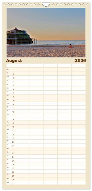 Produktbild: Familienplaner 2026 - Belgien - Grafschaft Flandern mit 5 Spalten (Wandkalender, 21 x 45 cm) CALVENDO