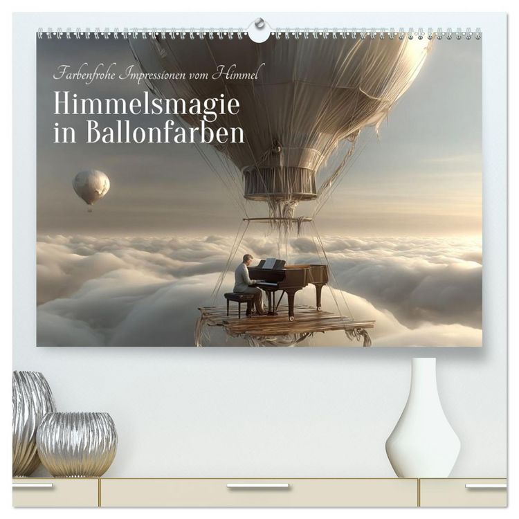 Produktbild: Himmelsmagie in Ballonfarben (hochwertiger Premium Wandkalender 2026 DIN A2 quer), Kunstdruck in Hochglanz