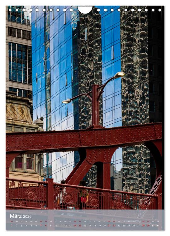 Produktbild: Architektur Facetten Chicago 2026 (Wandkalender 2026 DIN A4 hoch), CALVENDO Monatskalender