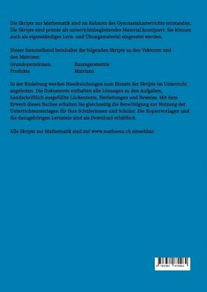 Produktbild: Skripte zur Mathematik - Vektoren & Matrizen