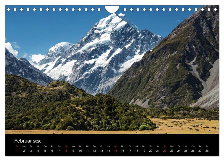 Produktbild: Neuseeland - Paradies am anderen Ende der Welt (Wandkalender 2026 DIN A4 quer), CALVENDO Monatskalender