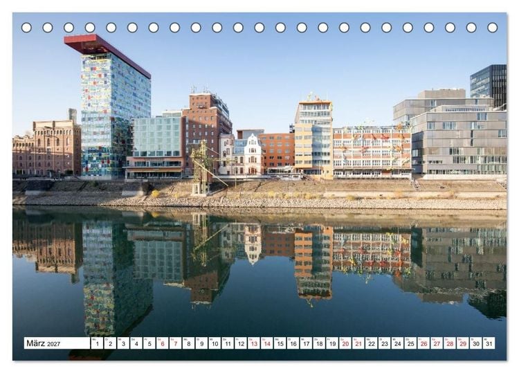 Produktbild: D&uuml;sseldorf - Momente einer Reise (Tischkalender 2027 DIN A5 quer), CALVENDO Monatskalender