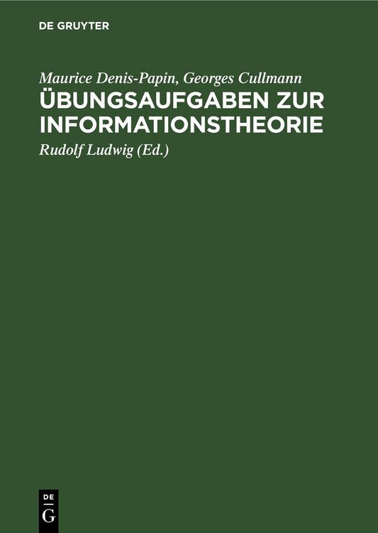 Produktbild: &Uuml;bungsaufgaben zur Informationstheorie