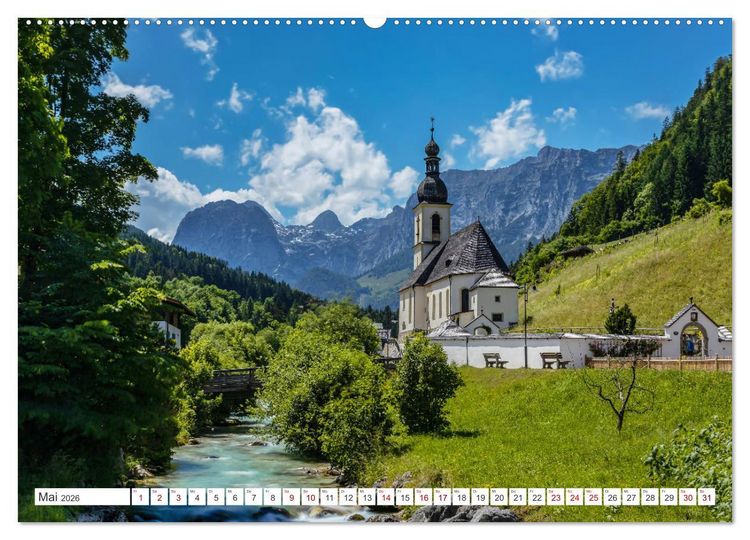 Produktbild: Bayern - Seen, Berge, Landschaft (Wandkalender 2026 DIN A2 quer), CALVENDO Monatskalender