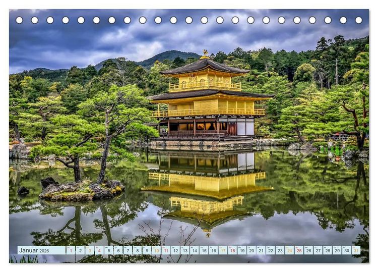 Produktbild: Japan - Hightech und Tradition (Tischkalender 2026 DIN A5 quer), CALVENDO Monatskalender