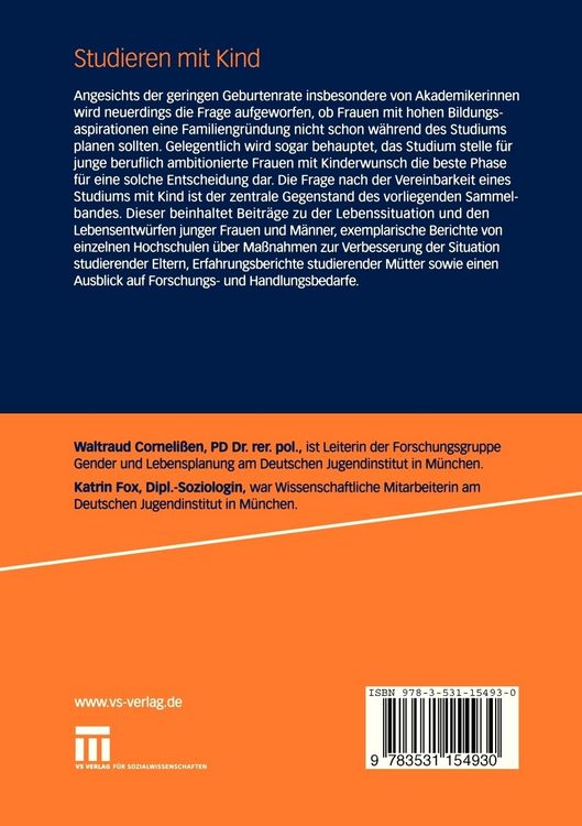 Produktbild: Studieren mit Kind