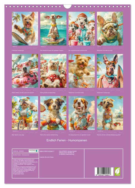 Produktbild: Endlich Ferien - Humorszenen (Wandkalender 2026 DIN A3 hoch), CALVENDO Monatskalender