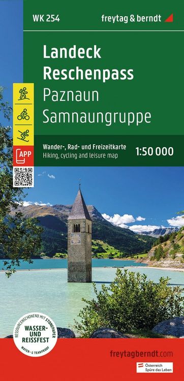 Produktbild: Freytag & berndt Wanderkarte WK 254 Landeck - Reschenpass, Paznaun - Samnaungruppe 1:50.000