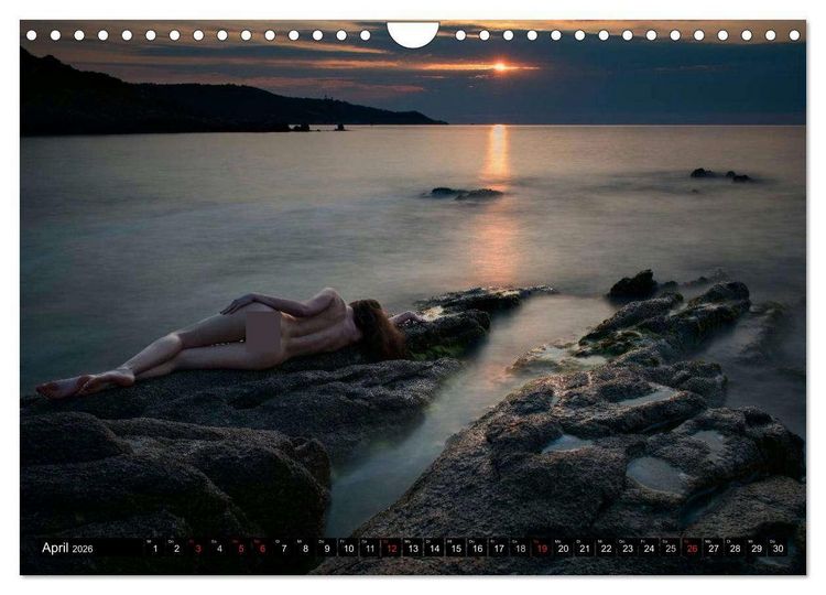 Produktbild: C&ocirc;te d'Azur - Landschaftsaktbilder in der Natur (Wandkalender 2026 DIN A4 quer), CALVENDO Monatskalender