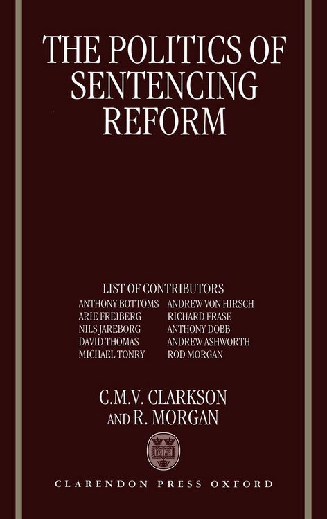 Produktbild: The Politics of Sentencing Reform