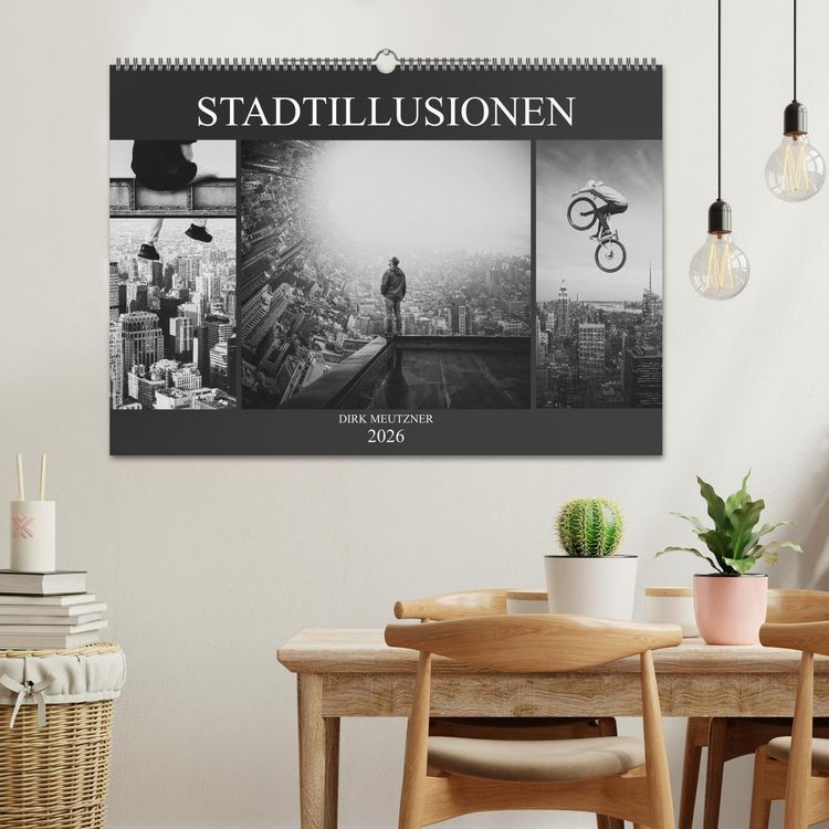Produktbild: Stadtillusionen (Wandkalender 2026 DIN A2 quer), CALVENDO Monatskalender