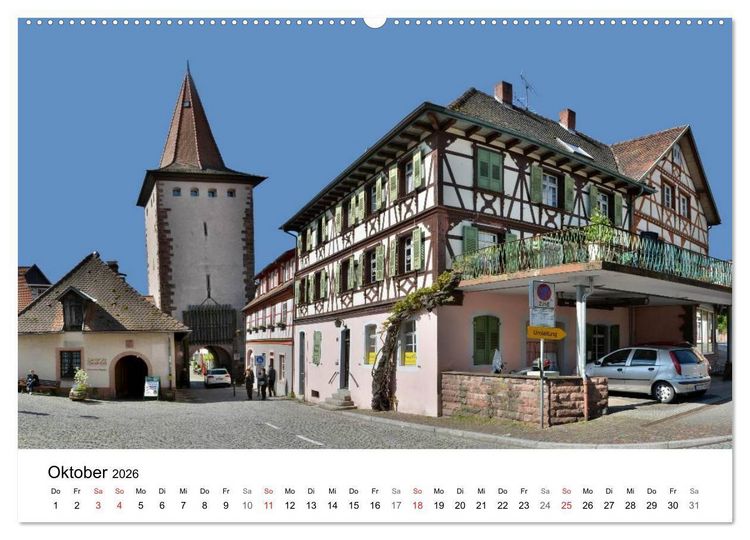 Produktbild: Gengenbach - romantisches Kleinod im Schwarzwald (hochwertiger Premium Wandkalender 2026 DIN A2 quer), Kunstdruck in Hochglanz