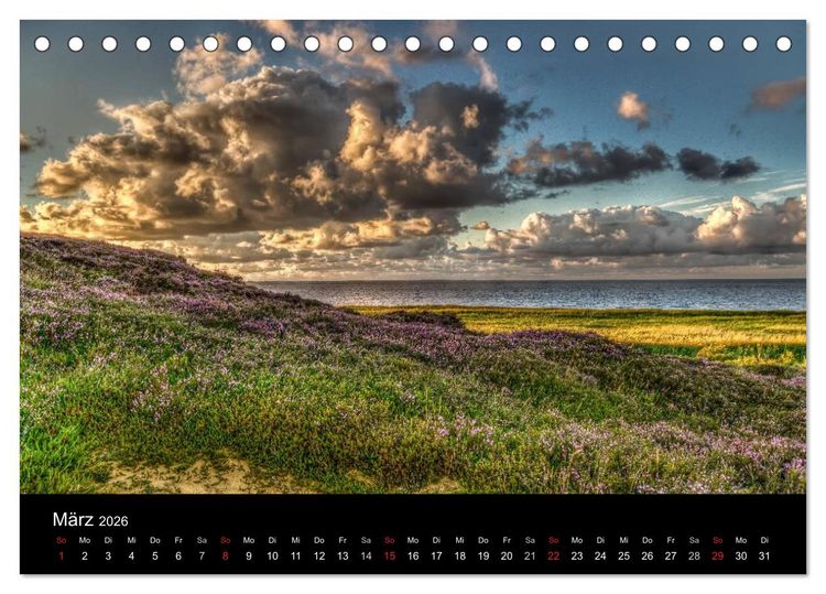 Produktbild: Sylt Morsumer Kliffabende Fotografien von Tobias Thiele (Tischkalender 2026 DIN A5 quer), CALVENDO Monatskalender