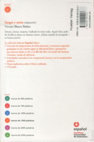 Produktbild: Blasco Ib&aacute;&ntilde;ez, V: Sangre y arena