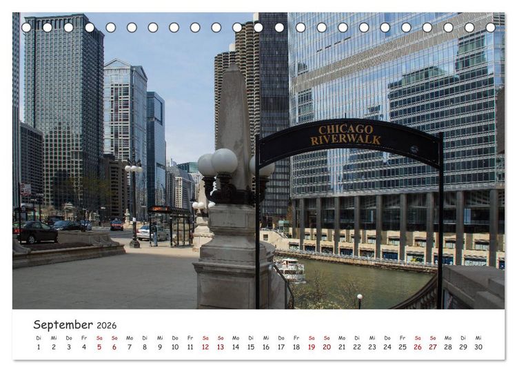 Produktbild: beeindruckendes Chicago (Tischkalender 2026 DIN A5 quer), CALVENDO Monatskalender