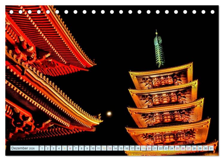 Produktbild: Tokio - Hightech und Menschenmassen (Tischkalender 2026 DIN A5 quer), CALVENDO Monatskalender
