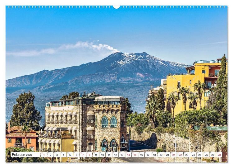 Produktbild: Taormina - Juwel Siziliens mit antikem Charme (hochwertiger Premium Wandkalender 2026 DIN A2 quer), Kunstdruck in Hochglanz