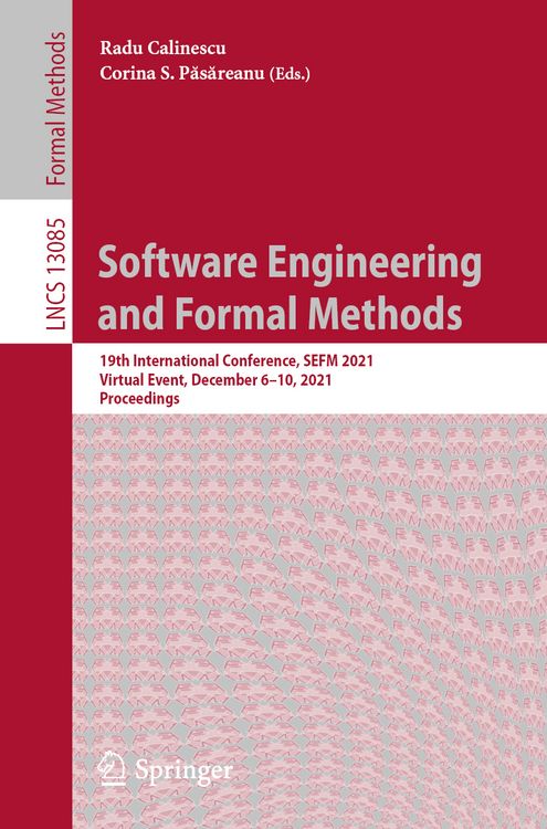 Produktbild: Software Engineering and Formal Methods