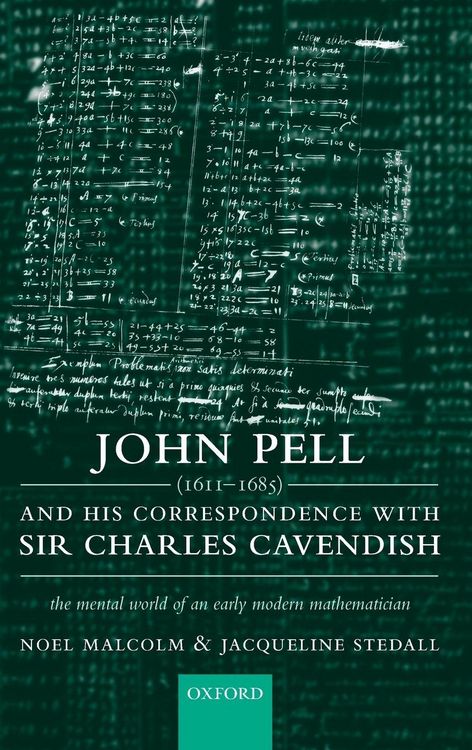 Produktbild: John Pell (1611-1685) and His Correspondence with Sir Charles Cavendish