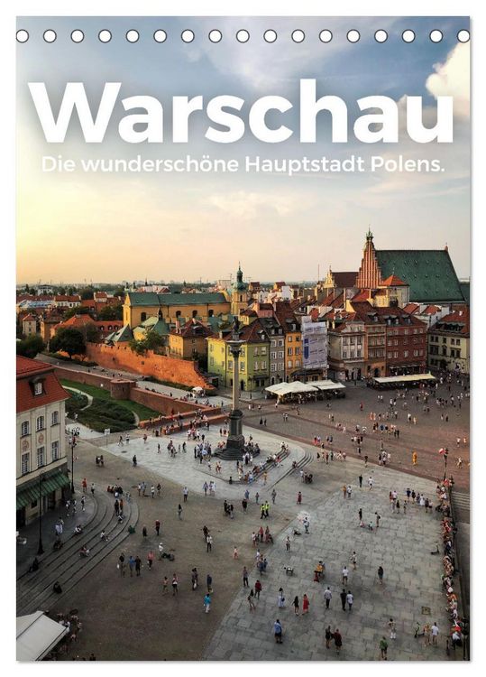 Produktbild: Warschau - Die wundersch&ouml;ne Hauptstadt Polens. (Tischkalender 2026 DIN A5 hoch), CALVENDO Monatskalender