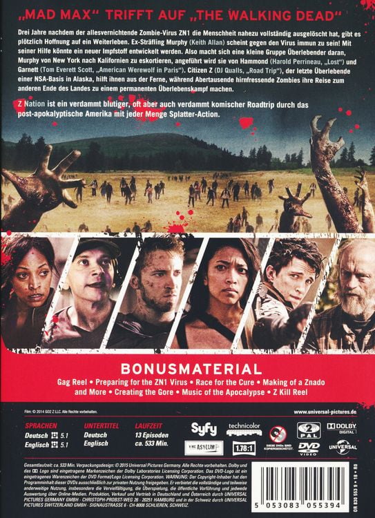Produktbild: Z Nation - Staffel 1 [3 DVDs]