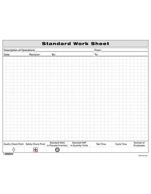 Produktbild: Enna: Standard Work Sheet