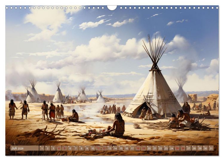 Produktbild: Indianische Impressionen (Wandkalender 2026 DIN A3 quer), CALVENDO Monatskalender