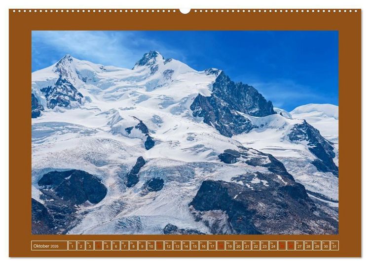 Produktbild: Die H&ouml;chsten der Alpen (Wandkalender 2026 DIN A2 quer), CALVENDO Monatskalender