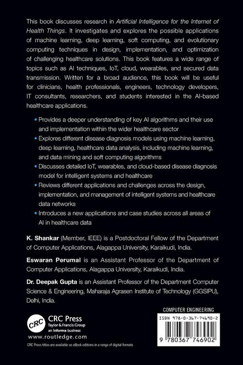 Produktbild: Artificial Intelligence for the Internet of Health Things