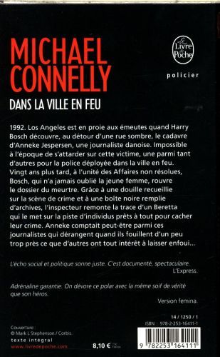 Produktbild: Connelly, M: Dans la ville en feu