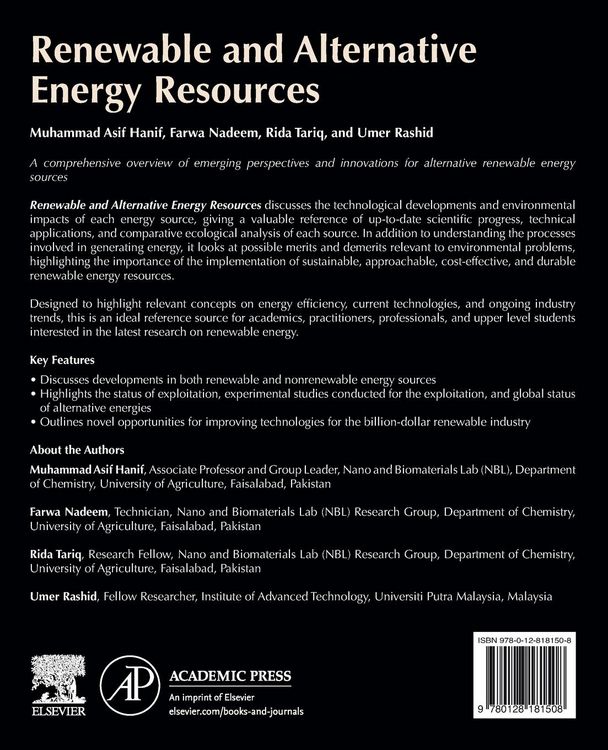 Produktbild: Renewable and Alternative Energy Resources