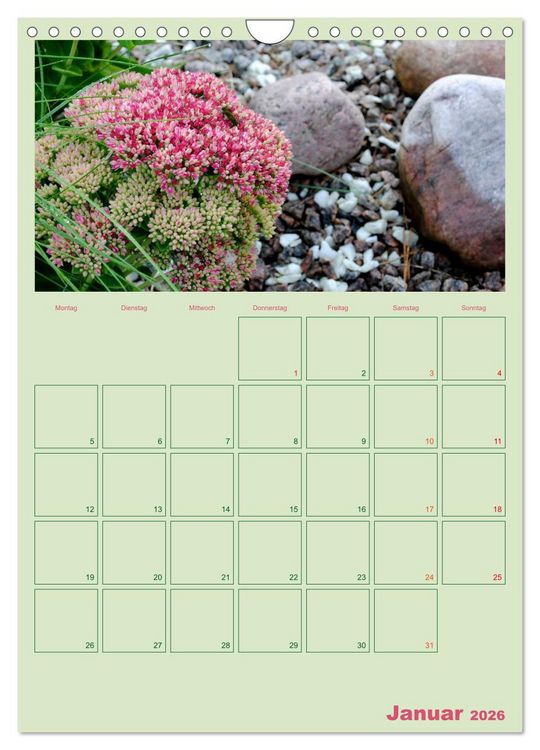 Produktbild: Gartenplaner (Wandkalender 2026 DIN A4 hoch), CALVENDO Monatskalender