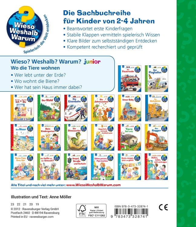 Produktbild: Wo die Tiere wohnen / Wieso? Weshalb? Warum? Junior Bd. 46