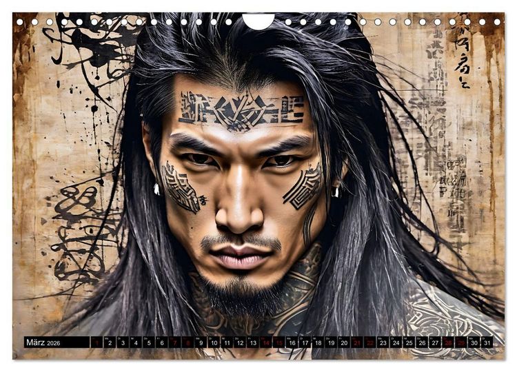 Produktbild: Samurai - Asian Spirit (Wandkalender 2026 DIN A4 quer), CALVENDO Monatskalender