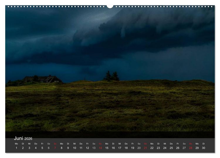 Produktbild: Sylt Morsumer Kliffabende Fotografien von Tobias Thiele (Wandkalender 2026 DIN A2 quer), CALVENDO Monatskalender
