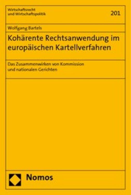 Produktbild: Kohärente Rechtsanwendung im europäischen Kartellverfahren