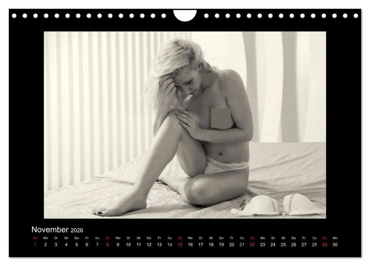 Produktbild: Sch&ouml;nheiten in schwarz-weiss (Wandkalender 2026 DIN A4 quer), CALVENDO Monatskalender