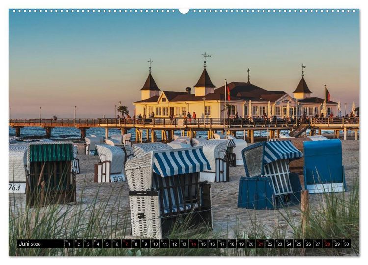 Produktbild: Die Ostseek&uuml;ste in Mecklenburg-Vorpommern (hochwertiger Premium Wandkalender 2026 DIN A2 quer), Kunstdruck in Hochglanz