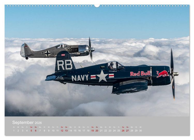 Produktbild: Fliegende Legenden - Warbirds (Wandkalender 2026 DIN A2 quer), CALVENDO Monatskalender