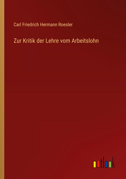 Produktbild: Zur Kritik der Lehre vom Arbeitslohn