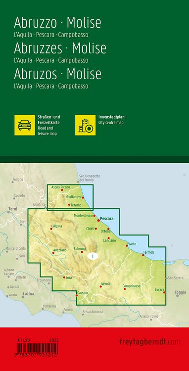 Produktbild: Freytag & berndt Stra&szlig;enkarte Abruzzen - Molise 1:150.000