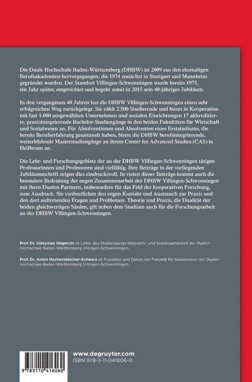 Produktbild: 40 Jahre Duales Studium. Festschrift