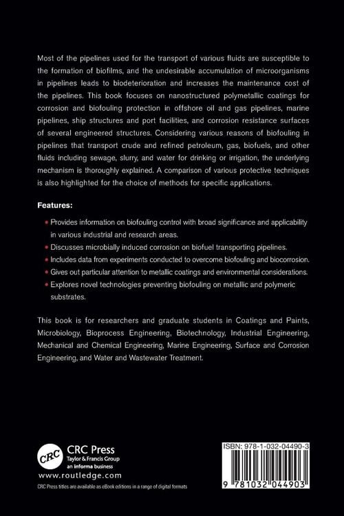 Produktbild: Polymetallic Coatings to Control Biofouling in Pipelines