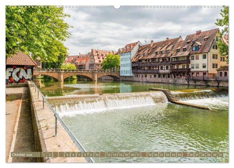 Produktbild: N&uuml;rnberg - Historische Altstadt (Wandkalender 2026 DIN A2 quer), CALVENDO Monatskalender