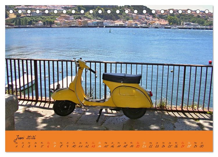 Produktbild: Vespa Liebe (Tischkalender 2026 DIN A5 quer), CALVENDO Monatskalender