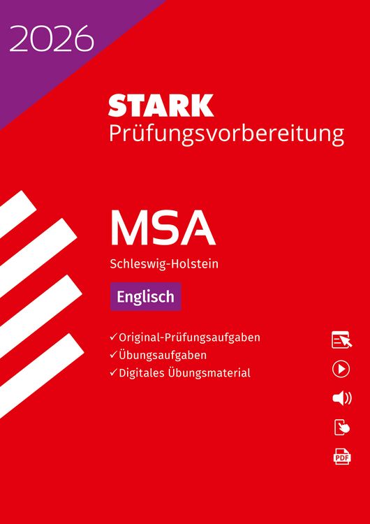 Produktbild: STARK Englisch - MSA 2026 Schleswig-Holstein - Pr&uuml;fungsvorbereitung
